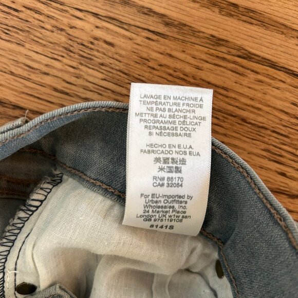 Free People Denim Super Flare Apple Blue Sz. 26 - Perfect condition, clean hems - Picture 4 of 16